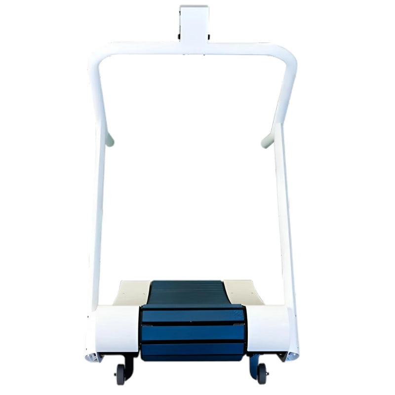 trueform track curved treadmill trf003 white blue mockup