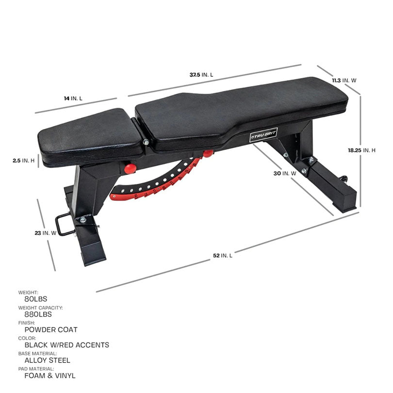 trugrit Adjustable Power Bench 6