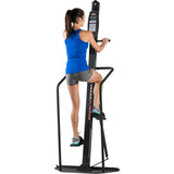 versaclimber mockup png with woman in blue shirt