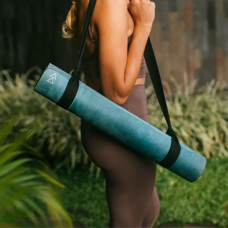 ZiahCare's Yoga Design Lab Aegean Green Combo Yoga Mat Lifestyle Mockup Image 17