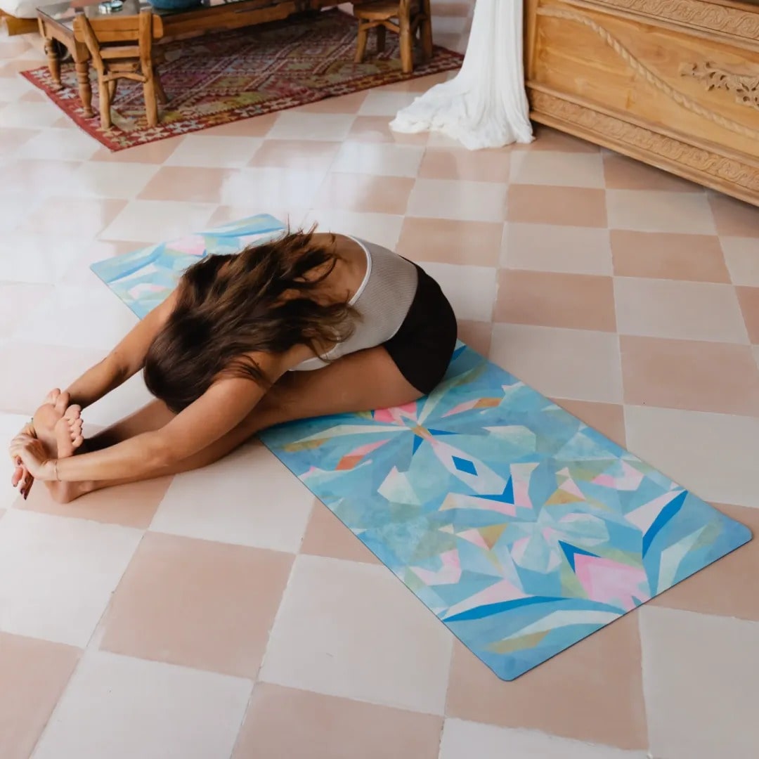 ZiahCare's Yoga Design Lab Butterfly Glow Combo Yoga Mat Lifestyle Mockup Image 28