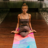 ZiahCare's Yoga Design Lab Geo Combo Yoga Mat Lifestyle Mockup Image 22