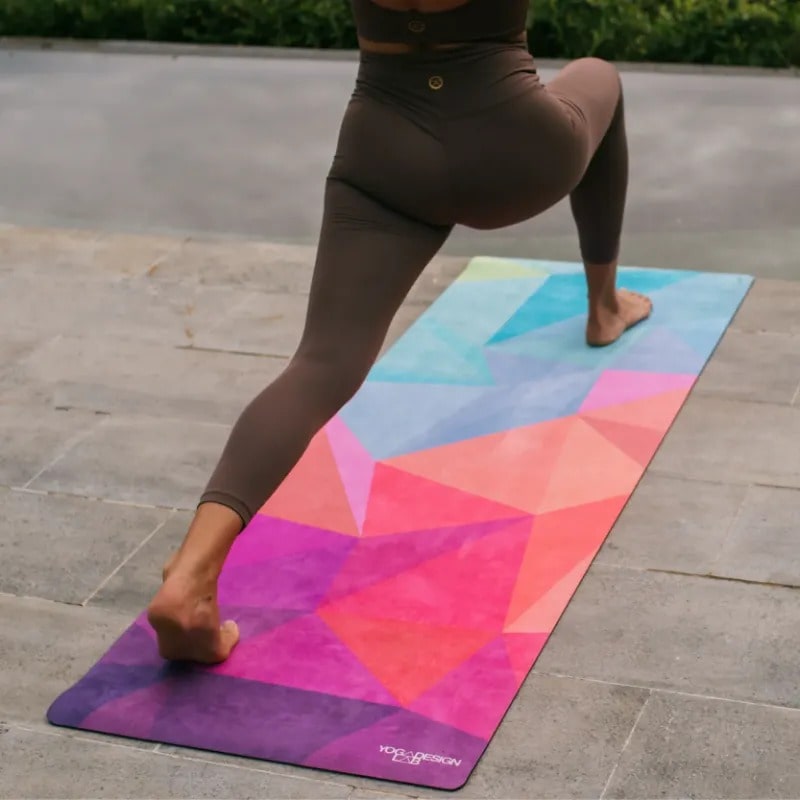 ZiahCare's Yoga Design Lab Geo Combo Yoga Mat Lifestyle Mockup Image 14