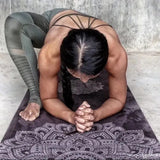 ZiahCare's Yoga Design Lab Mandala Black Combo Yoga Mat Lifestyle Mockup Image 18