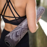 ZiahCare's Yoga Design Lab Mandala Black Combo Yoga Mat Lifestyle Mockup Image 19