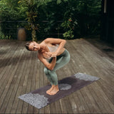 ZiahCare's Yoga Design Lab Mandala Black Combo Yoga Mat Lifestyle Mockup Image 7