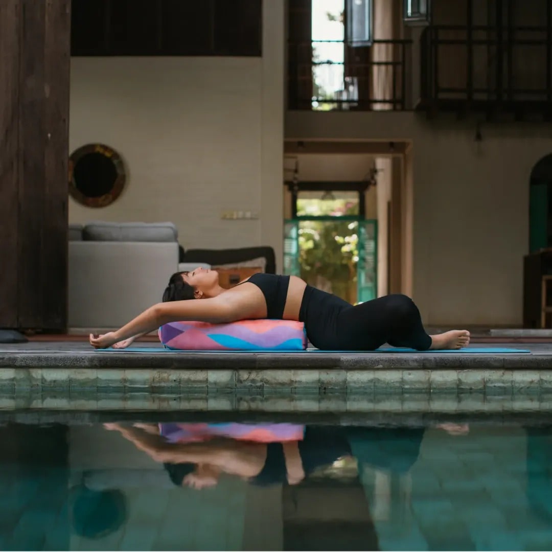 ZiahCare's Yoga Design Lab Mexicana Yoga Bolster Lifestyle Mockup Image 7