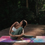 ZiahCare's Yoga Design Lab Tribeca Sand Combo Yoga Mat Lifestyle Mockup Image 32